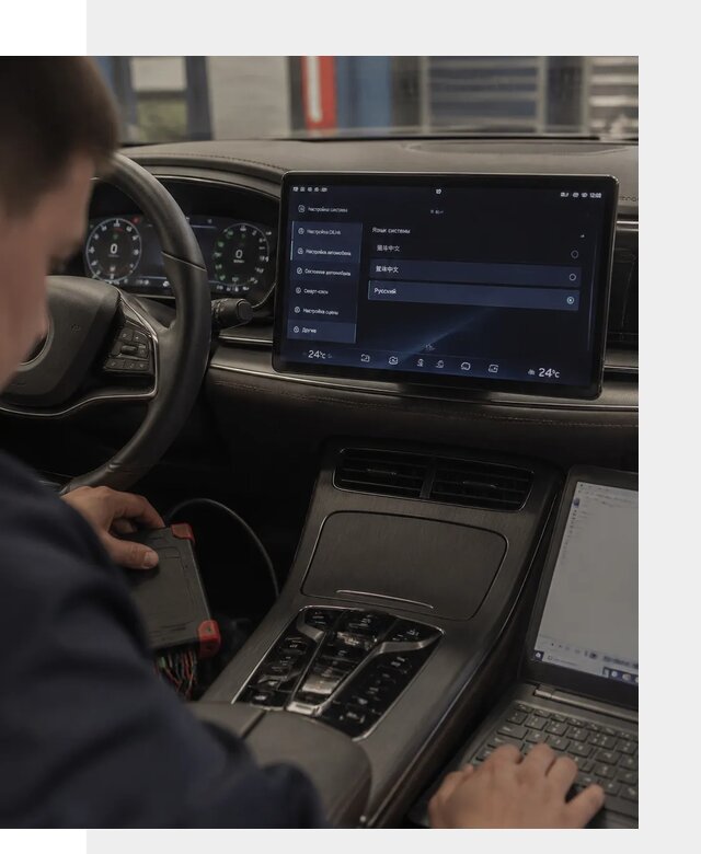 Русификация автомобиля BYD HAN для эксплуатации в Щекине